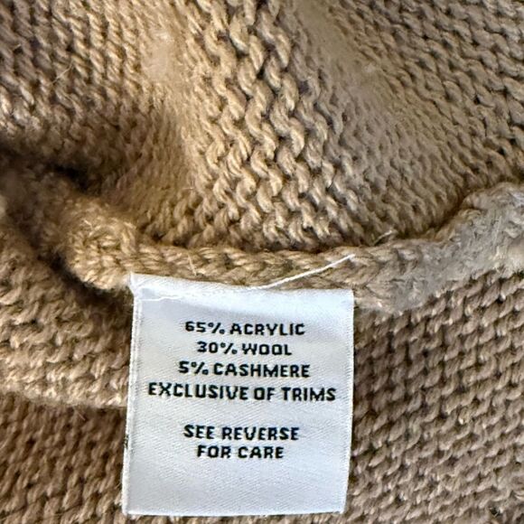 NWOT 525 America Women’s Wool/Cashmere Blend Shaker Stitch 1/2 Zip Sweater. - Picture 8 of 9